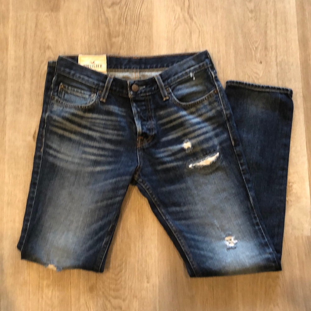Hollister Distressed Button Fly Skinny Jean